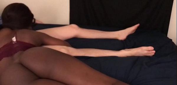 Black Teen Sucks White Guys Dick And Gets Fucked Doggy Style